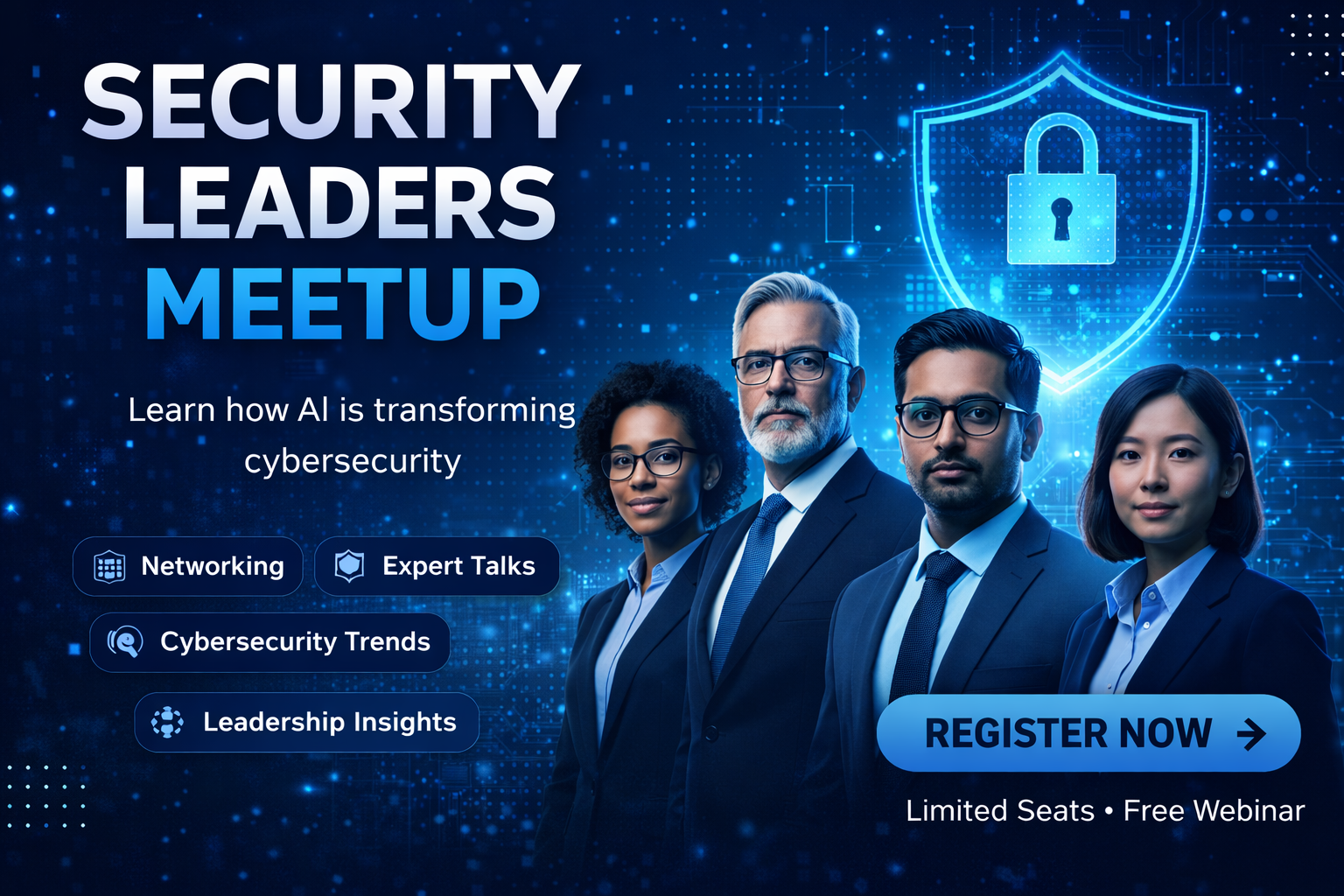 Join our Security Leaders Meetup, an engaging session designed for professionals, enthusiasts, and aspiring leaders in the cybersecurity space.